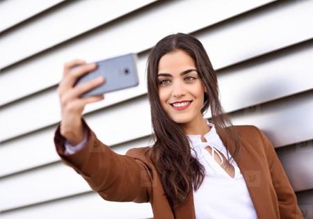 taking selfie