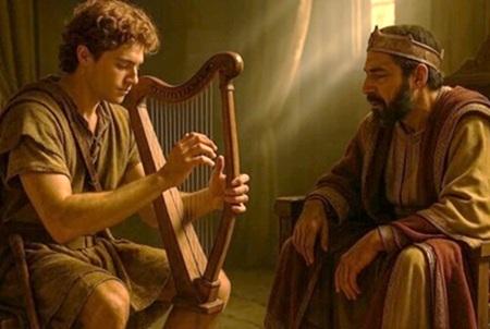 David and harp