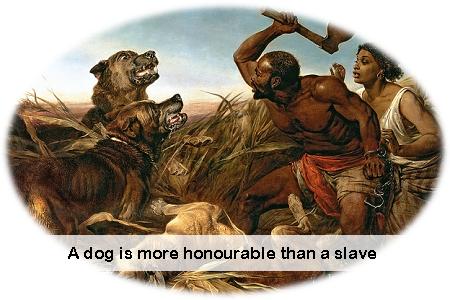 dog and slave