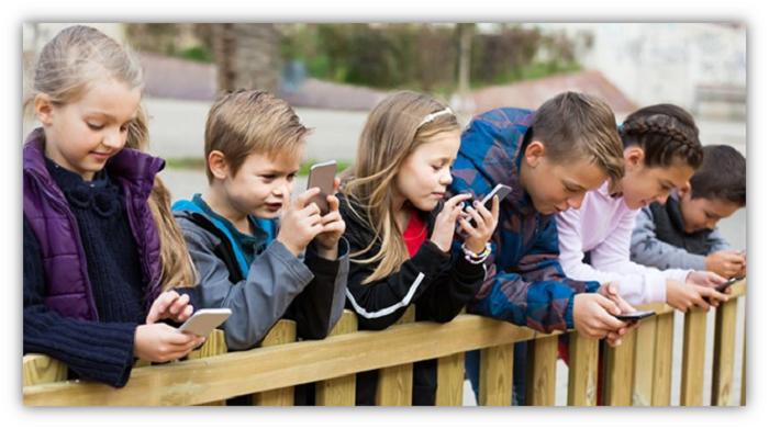 Children and phones