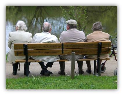 old men on a bench