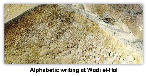 Alphabetic writing at Wadi el-Hol