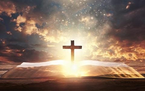 Bible and cross