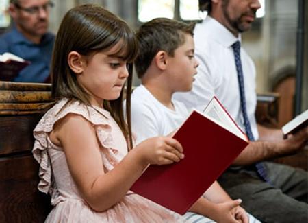 children in church